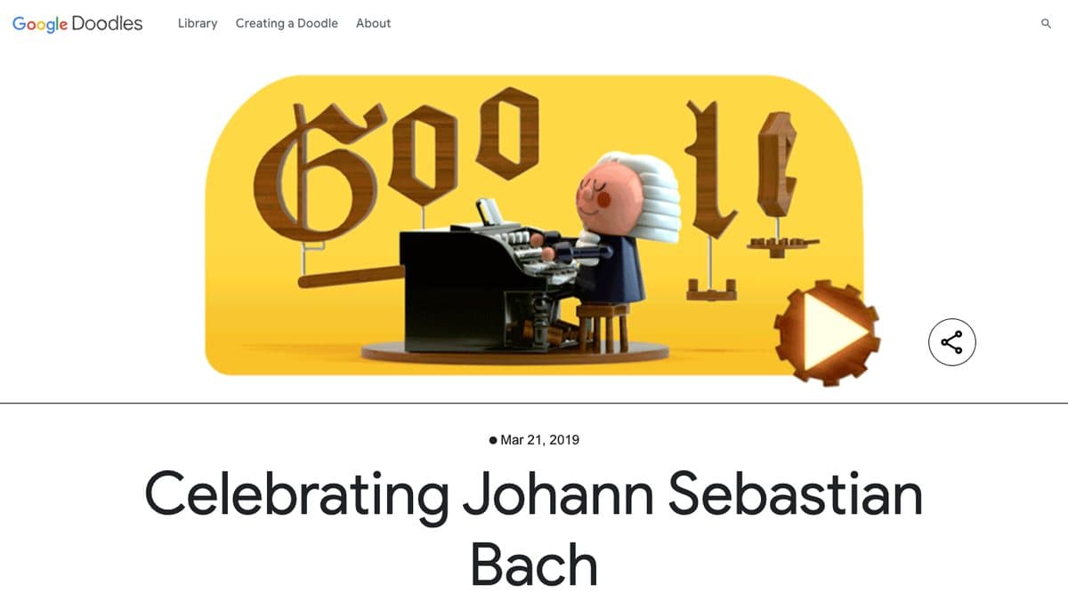 Bach Doodle website