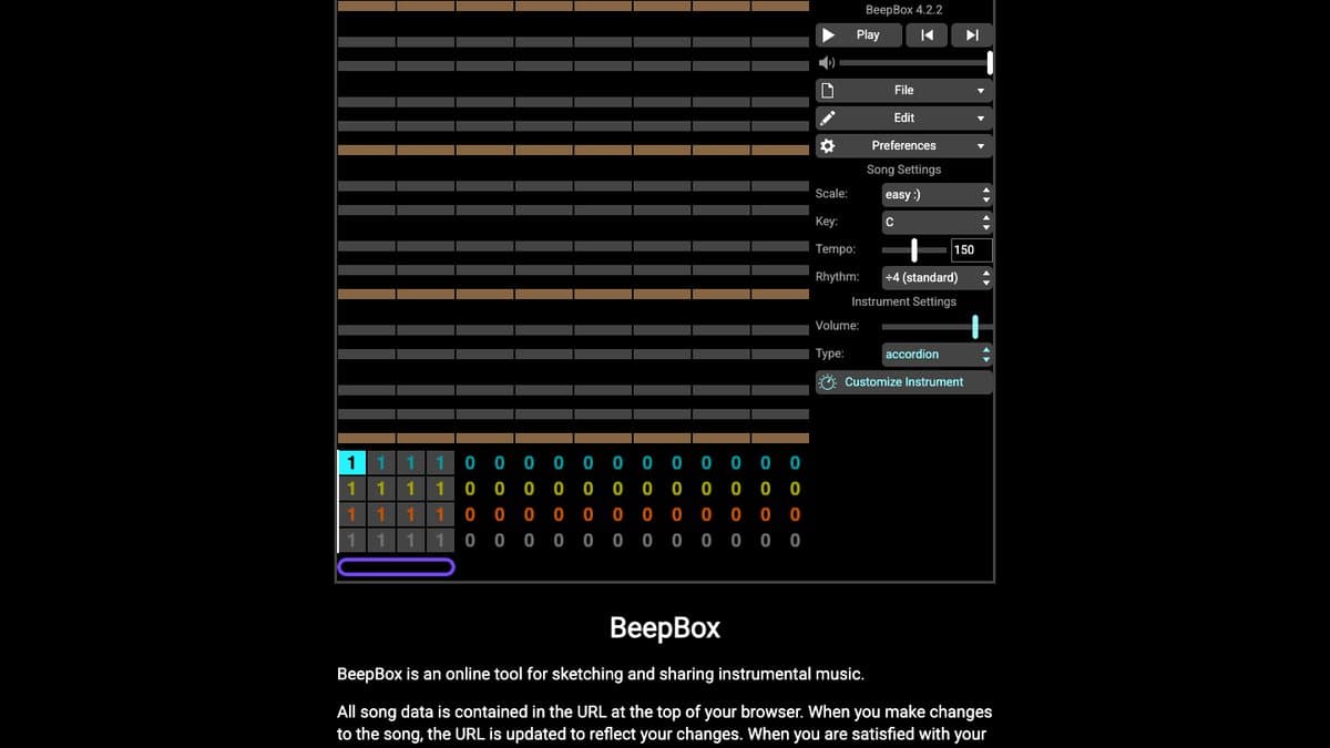 BeepBox website