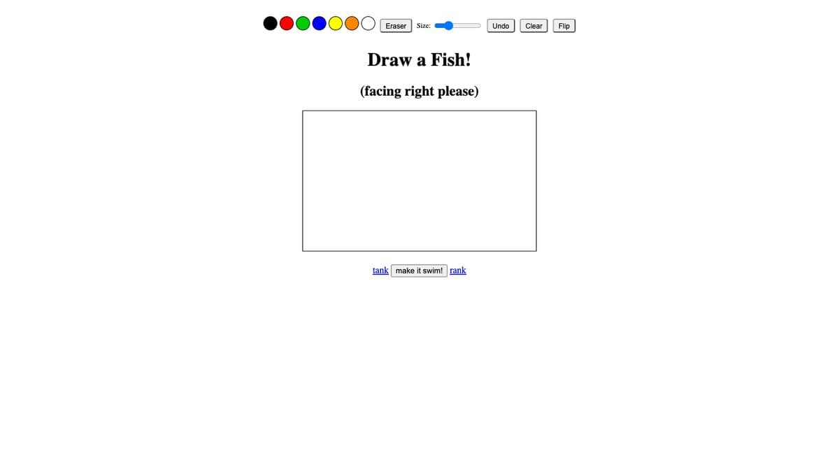 Draw a Fish website