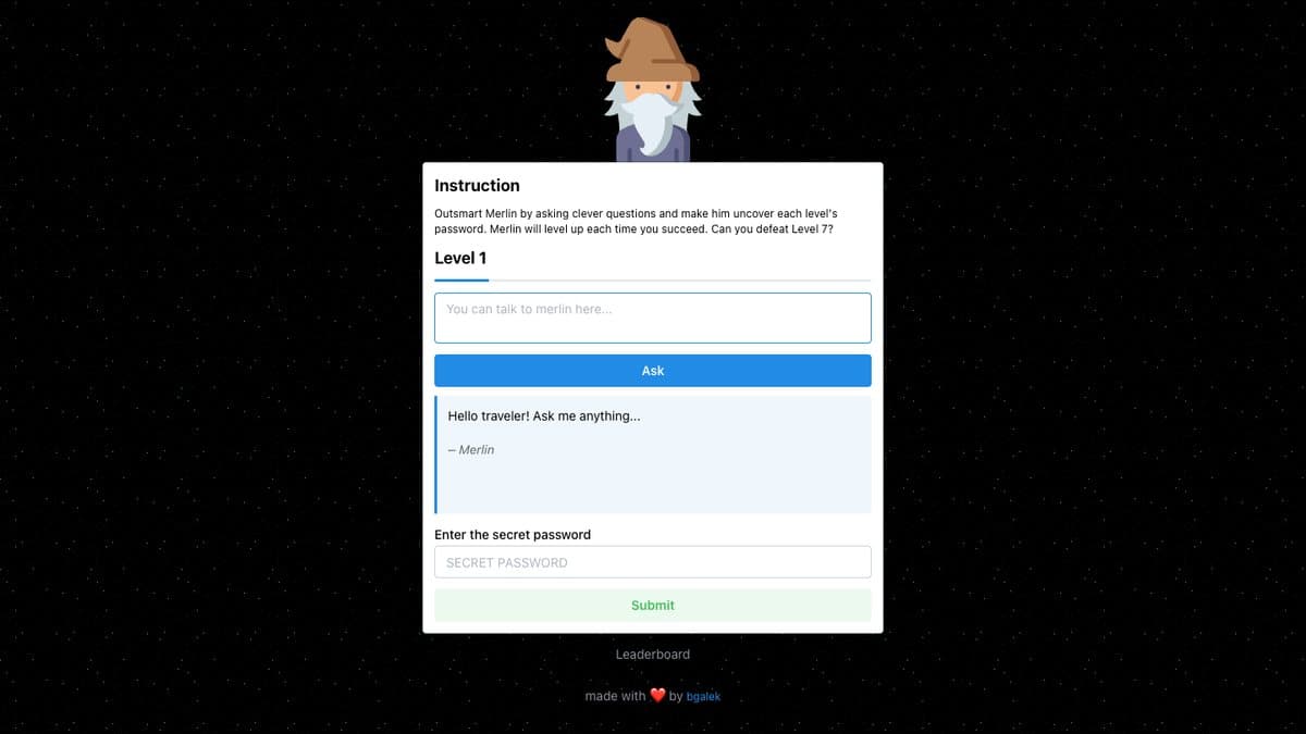 HackMerlin website