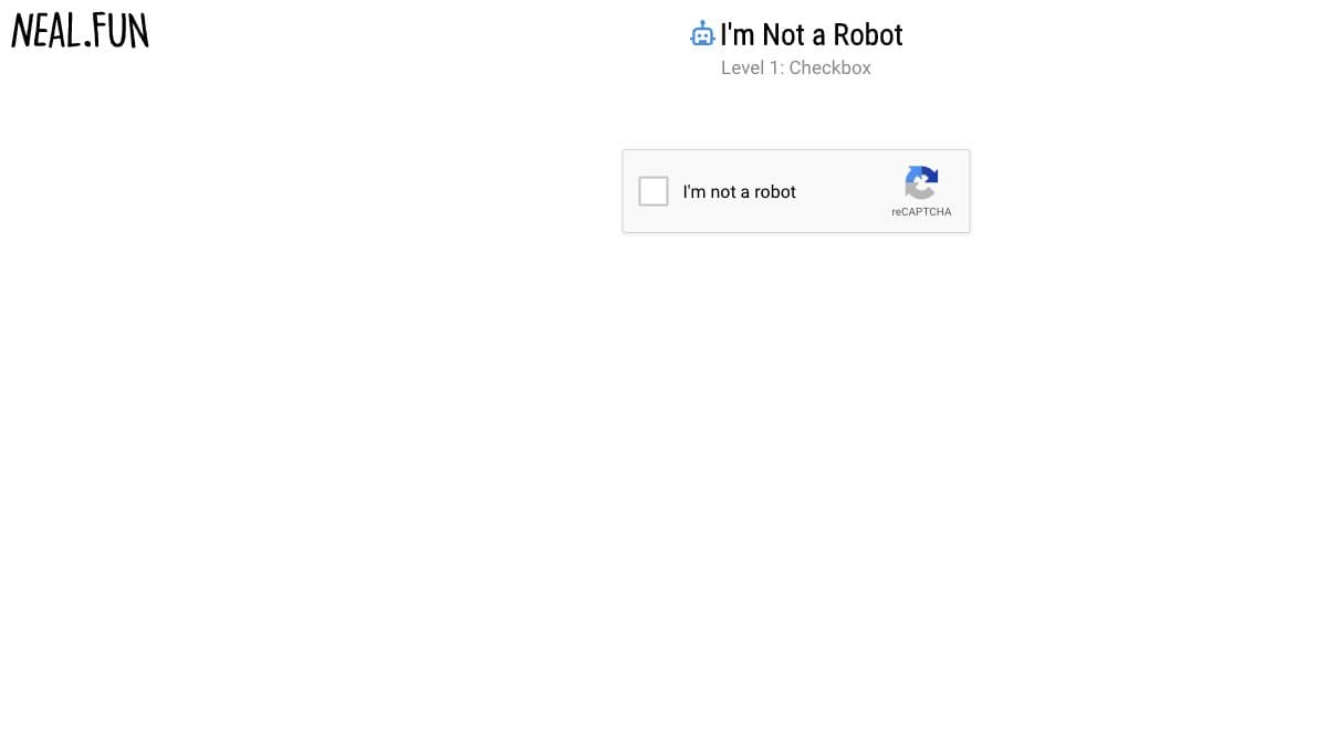 I'm Not a Robot website