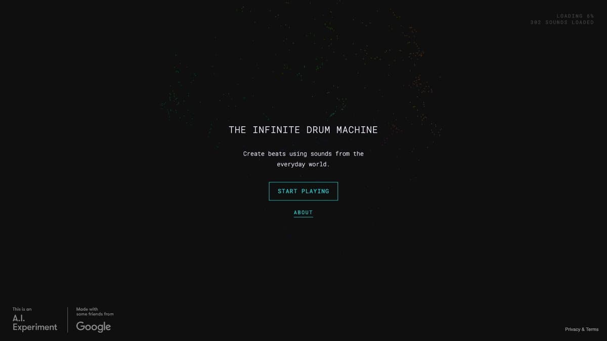 The Infinite Drum Machine website