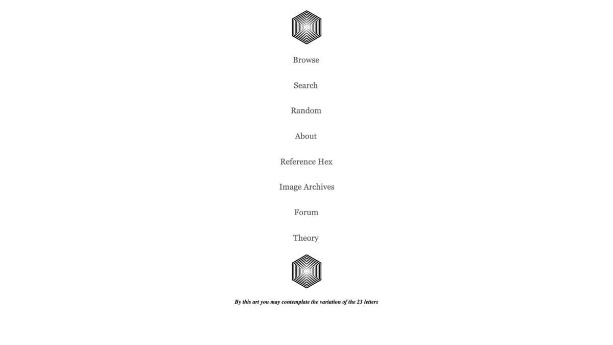 Library of Babel website