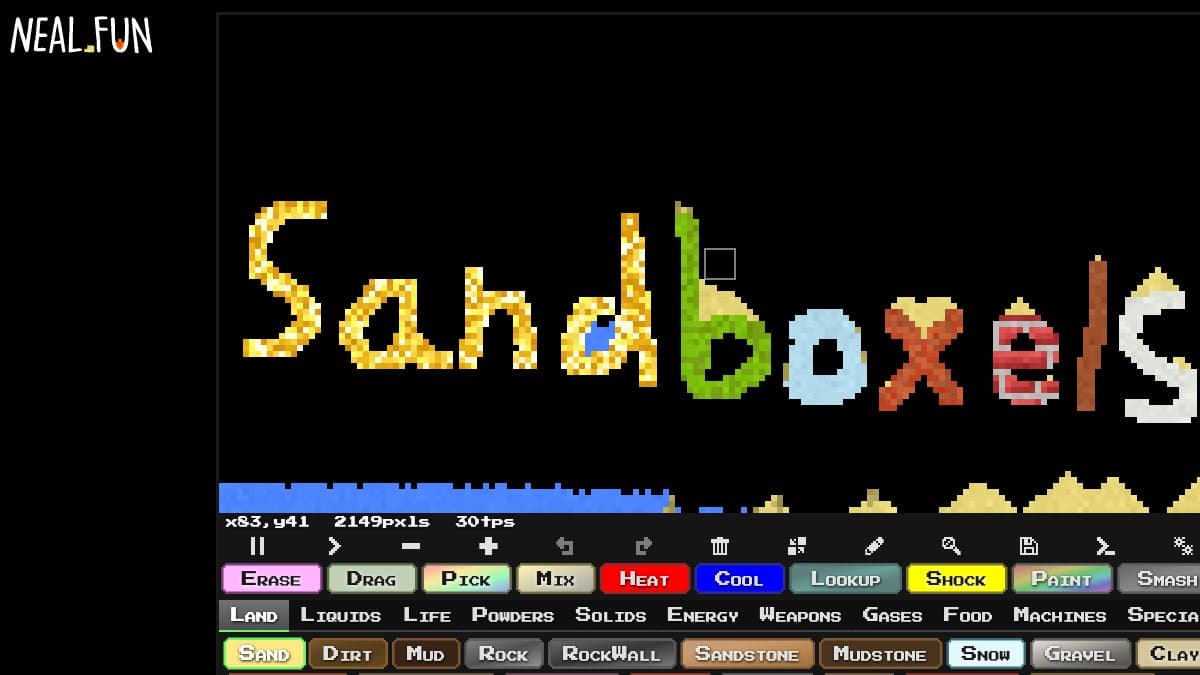 Sandboxels website