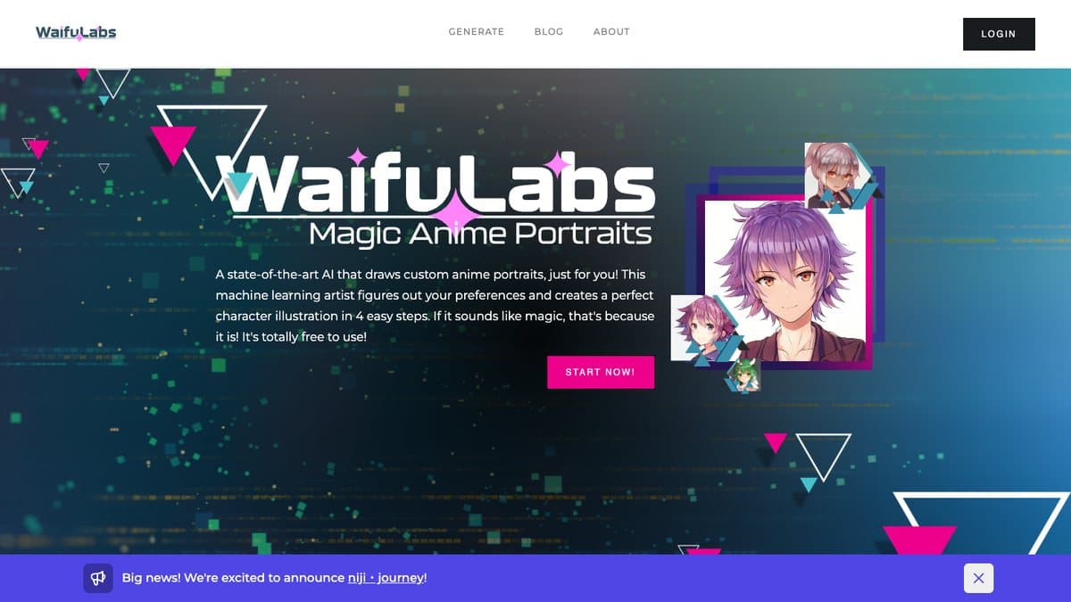 Waifu Labs website