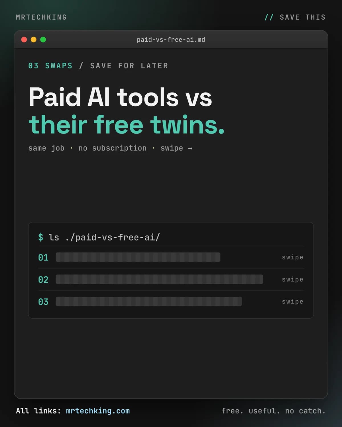 Paid AI tools vs their free twins: same job, no subscription