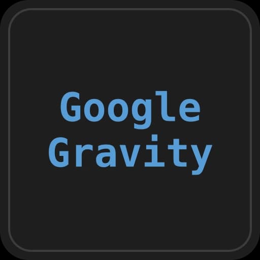 Google Gravity logo