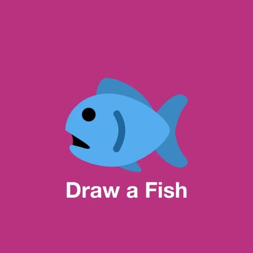 Draw a Fish logo