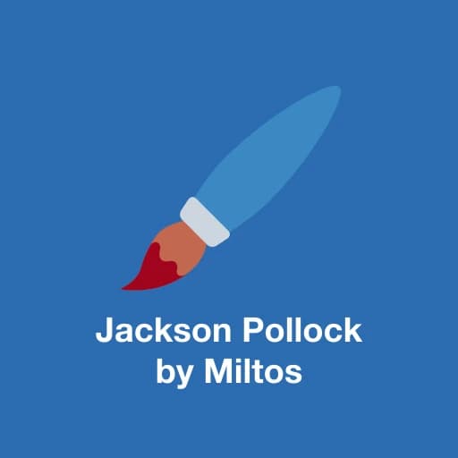 Jackson Pollock by Miltos Manetas logo