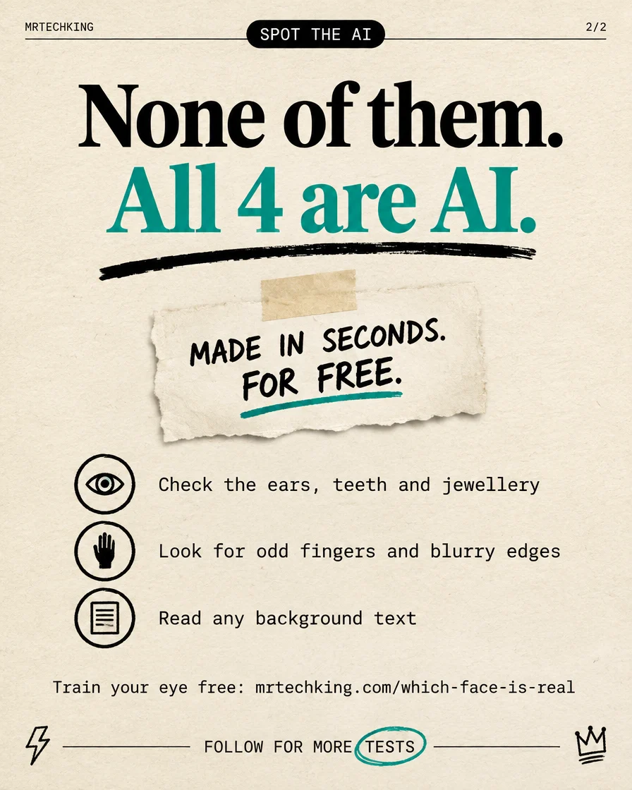 None of them. All 4 are AI. Made in seconds, for free.